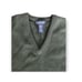 Lands End Green VNeck Wool Sweater Medium