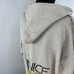Venice Beach California Off White Long Sleeve Pullover Hoodie Top Sweatshirt M L