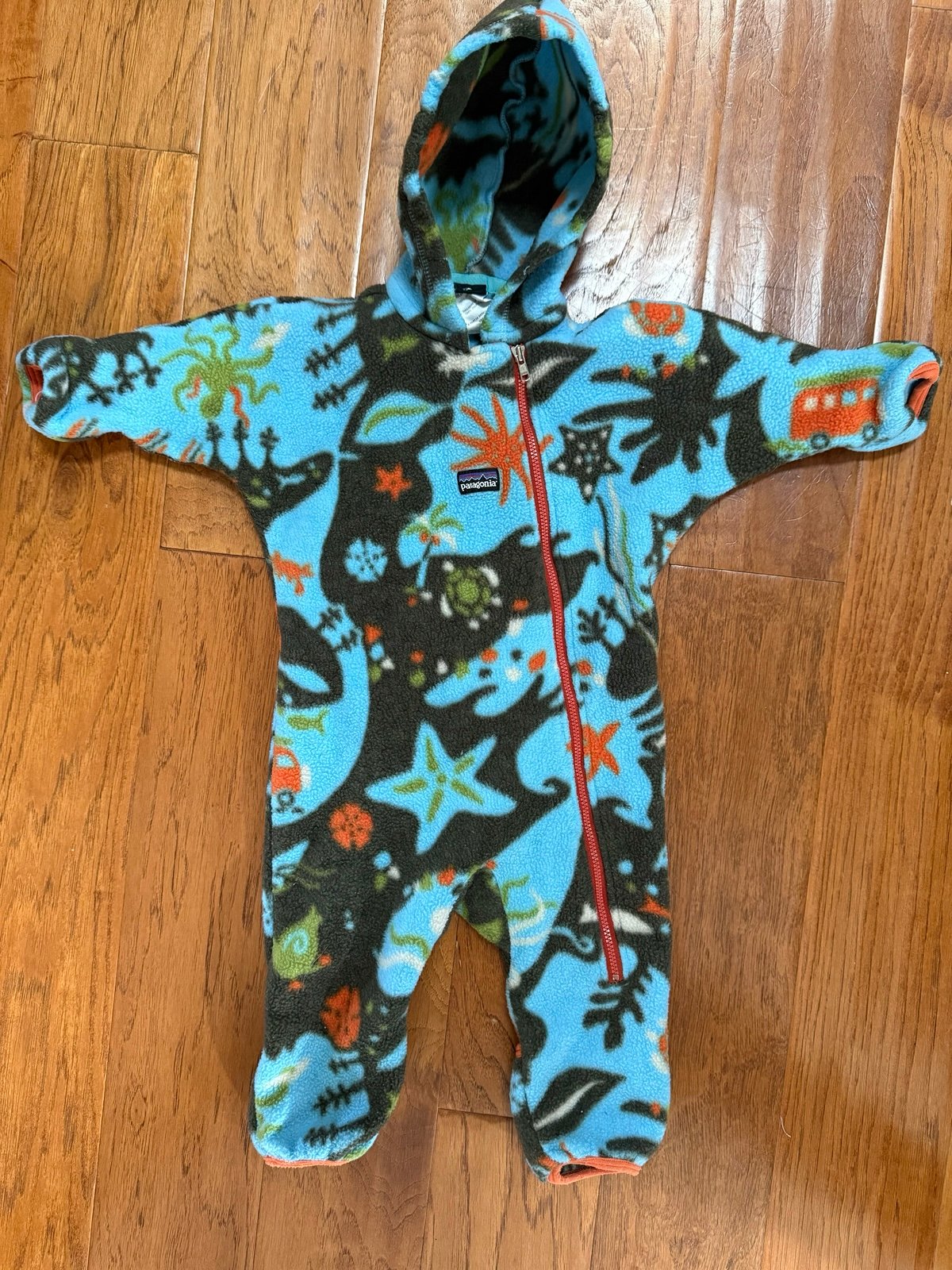 RARE VINTAGE Patagonia Baby/Toddler Fleece Bunting One Piece- 12Month
