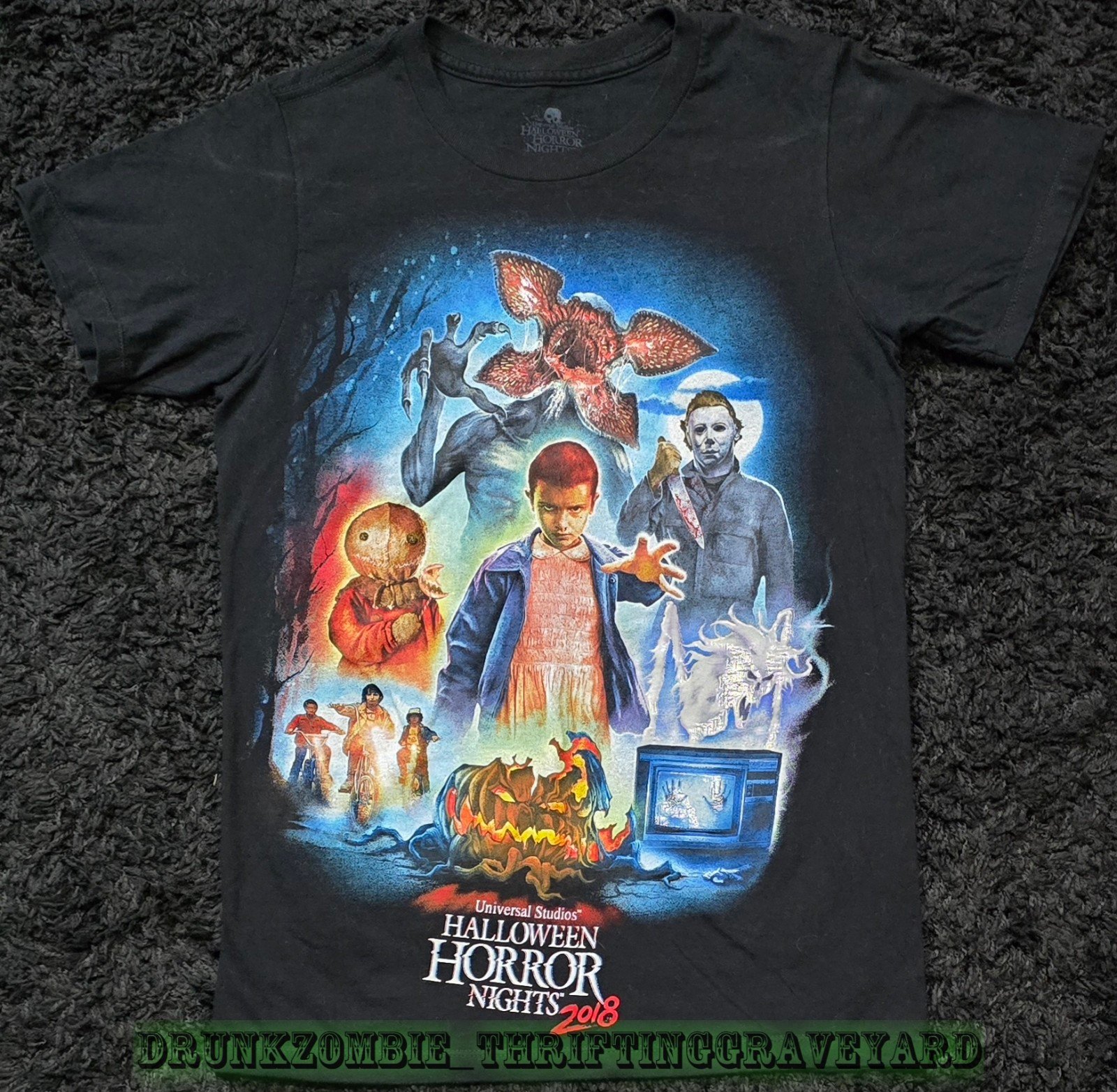 Halloween Horror Nights 2018 Adult Extra Small Shirt Netflix