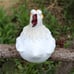 Funny Chicken Statue Garden Decor, Chicken Farm Farm Artwork, Cute Fence Resin