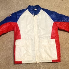 Vintage 80s Swingster Kawasaki Team Racing Puffer Jacket