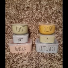 Rae Dunn Pastel Tupperware