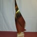 Vintage Brass Sailboat Nautical Art Sculpture Signed Marble Natural Stone Base