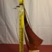 Vintage Brass Sailboat Nautical Art Sculpture Signed Marble Natural Stone Base