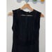 Sandro Paris Black Lace Front Sleeveless Mini Dress Size Small Womens