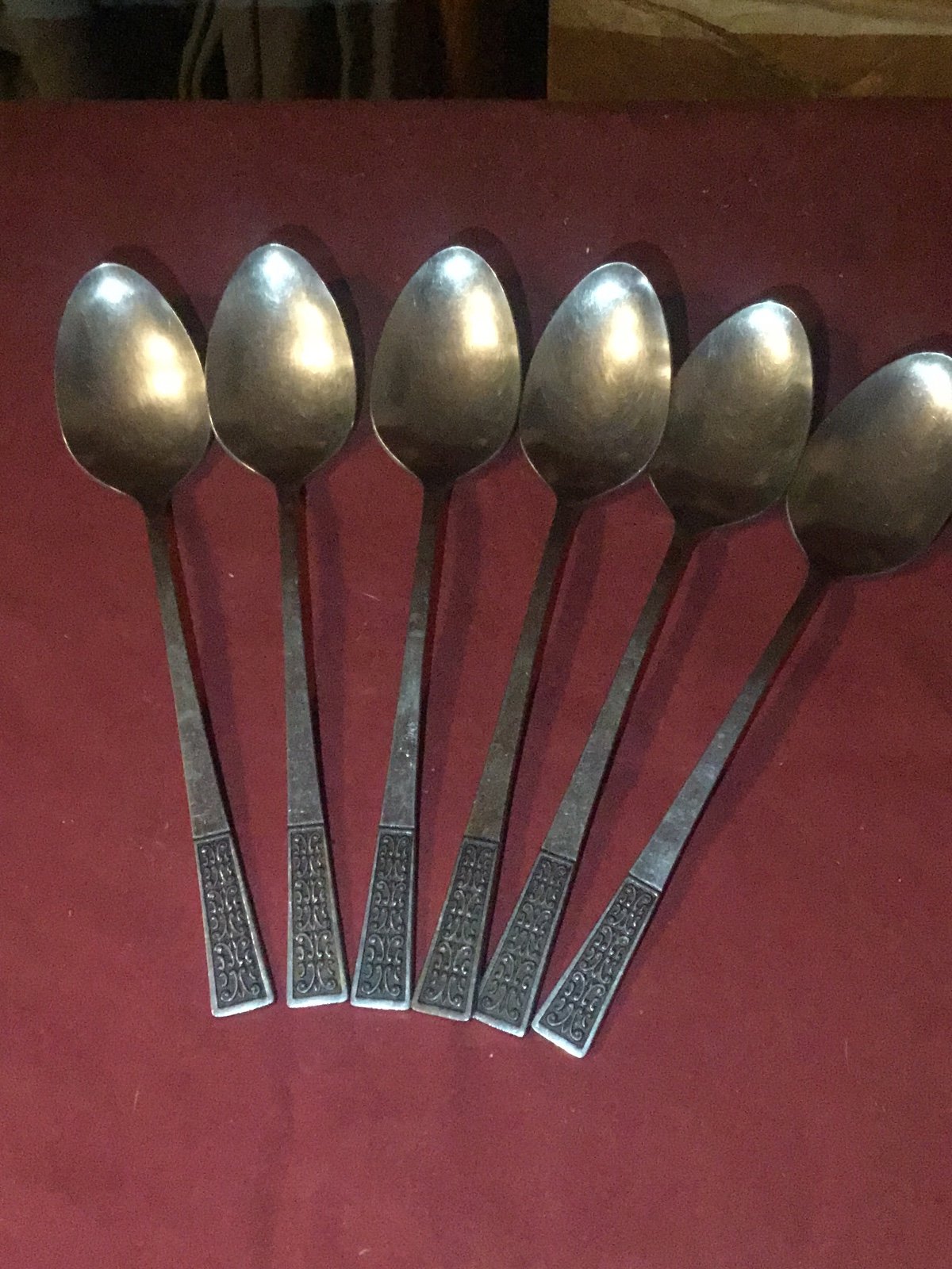 Vintage Continental stainless Tablespoons 7 1/4 inches (6)