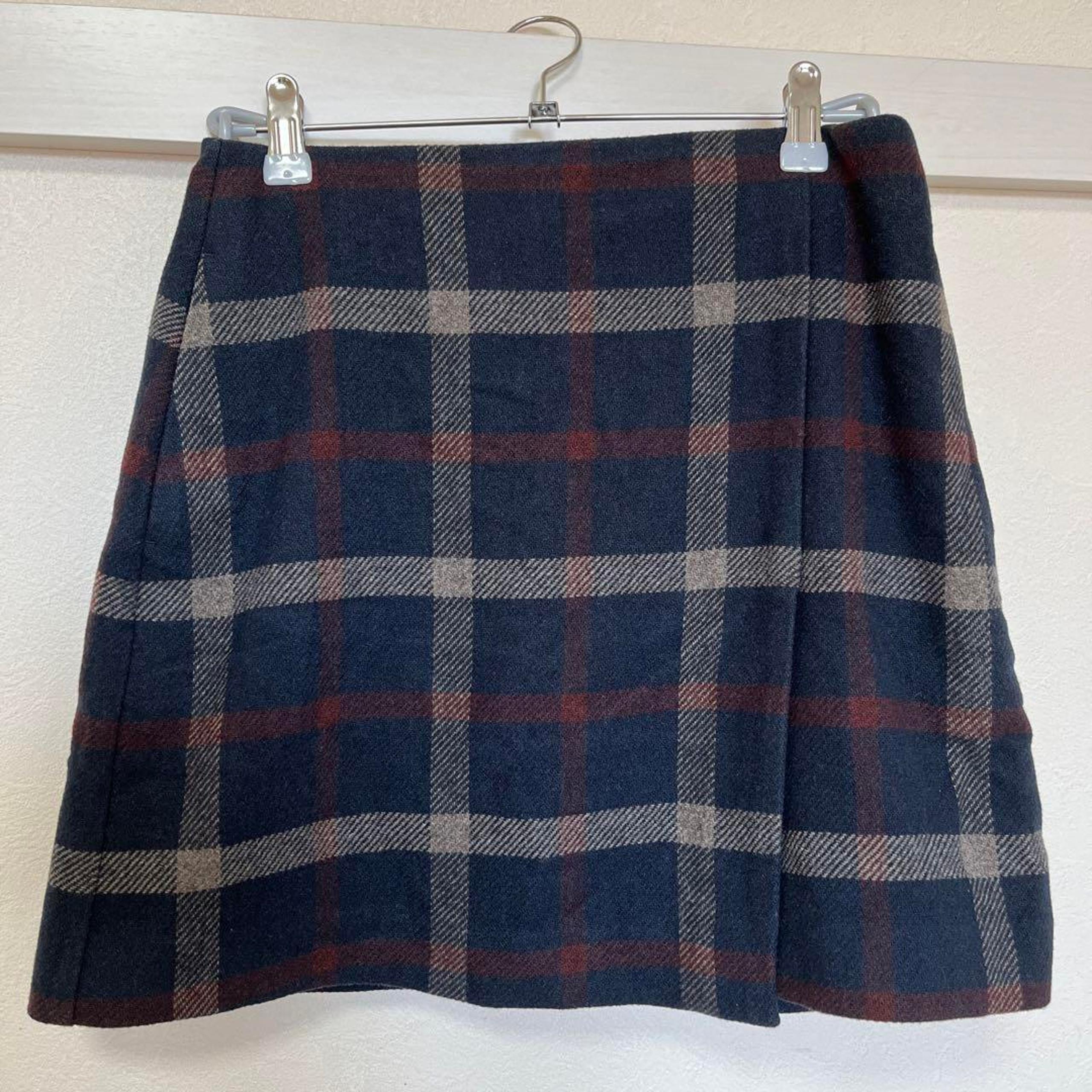 UNIQLO Wool Blend Wrap Mini Skirt for Women