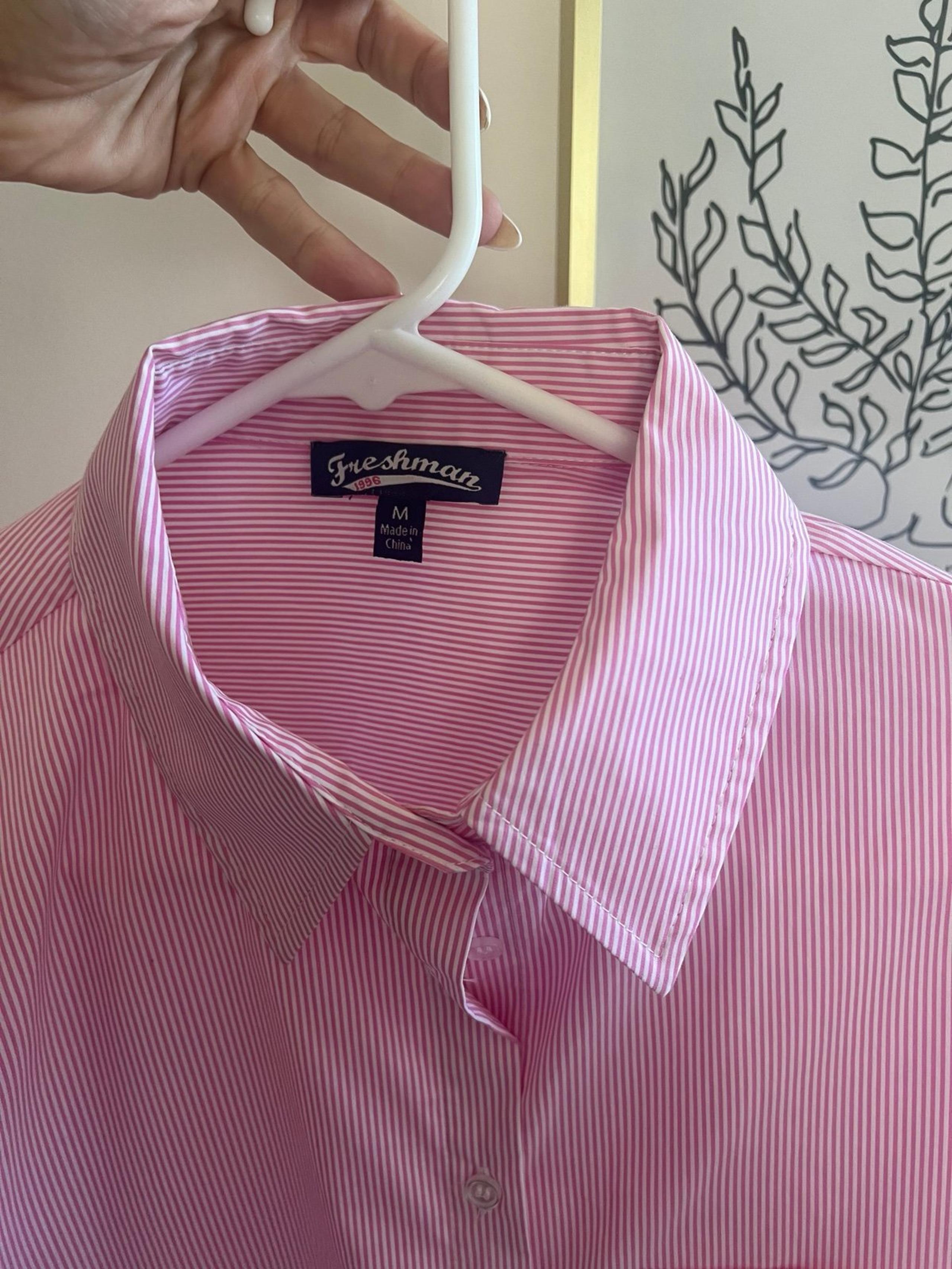 From nordstrom Crop collared pink shirt