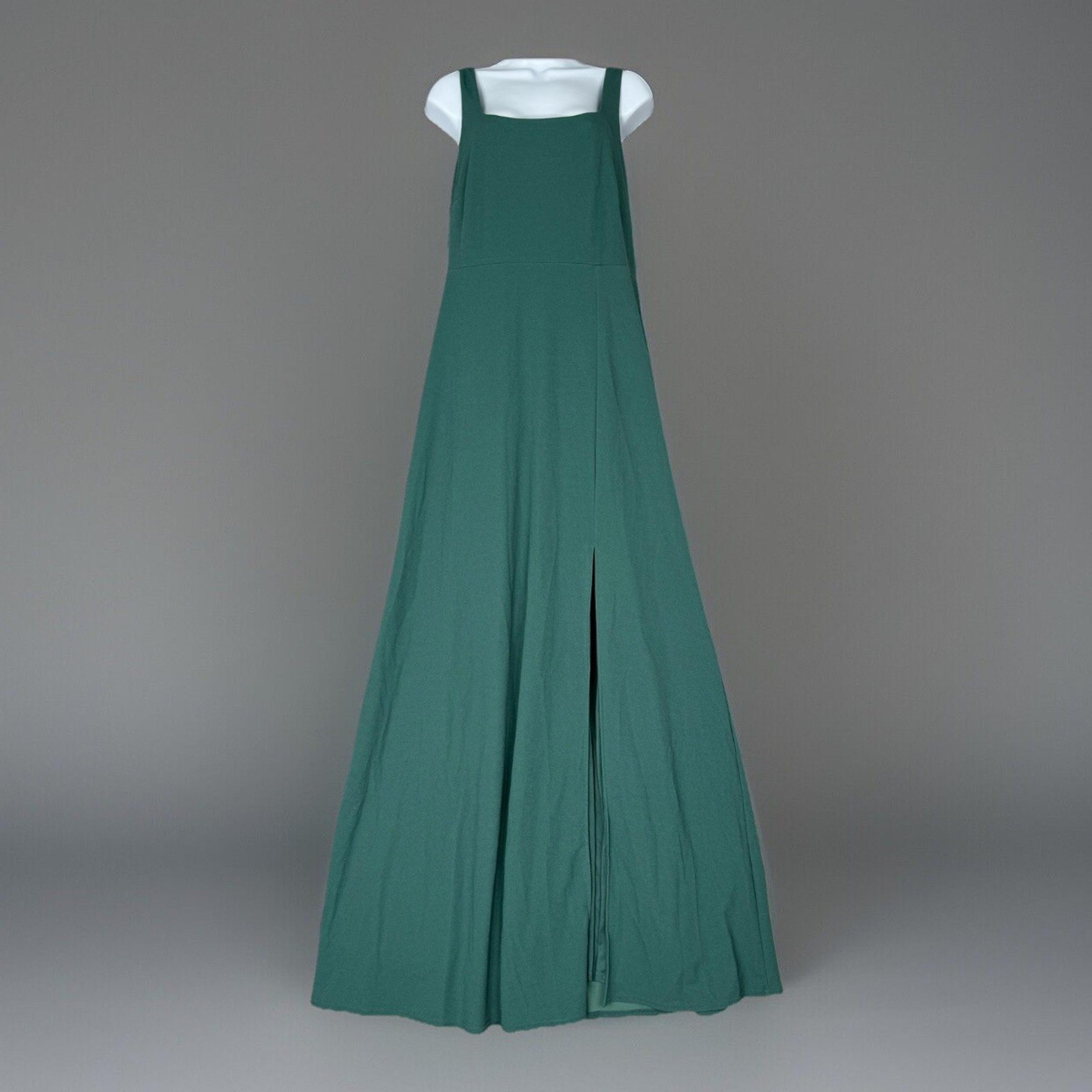 Birdy Grey Womens Dress XL Green Luxe Knit Gown Bridesmaid Formal Wedding Guest