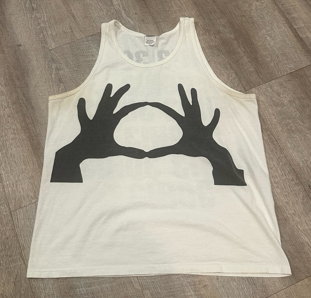 Rare Men's Vintage 00's 3OH!3 Big Hands 303 Logo Concert Tour Band Tank Top