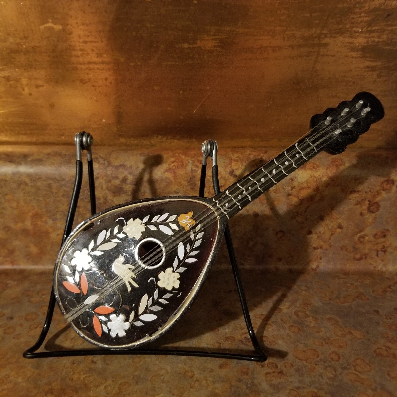Vintage Mandolin Music Box