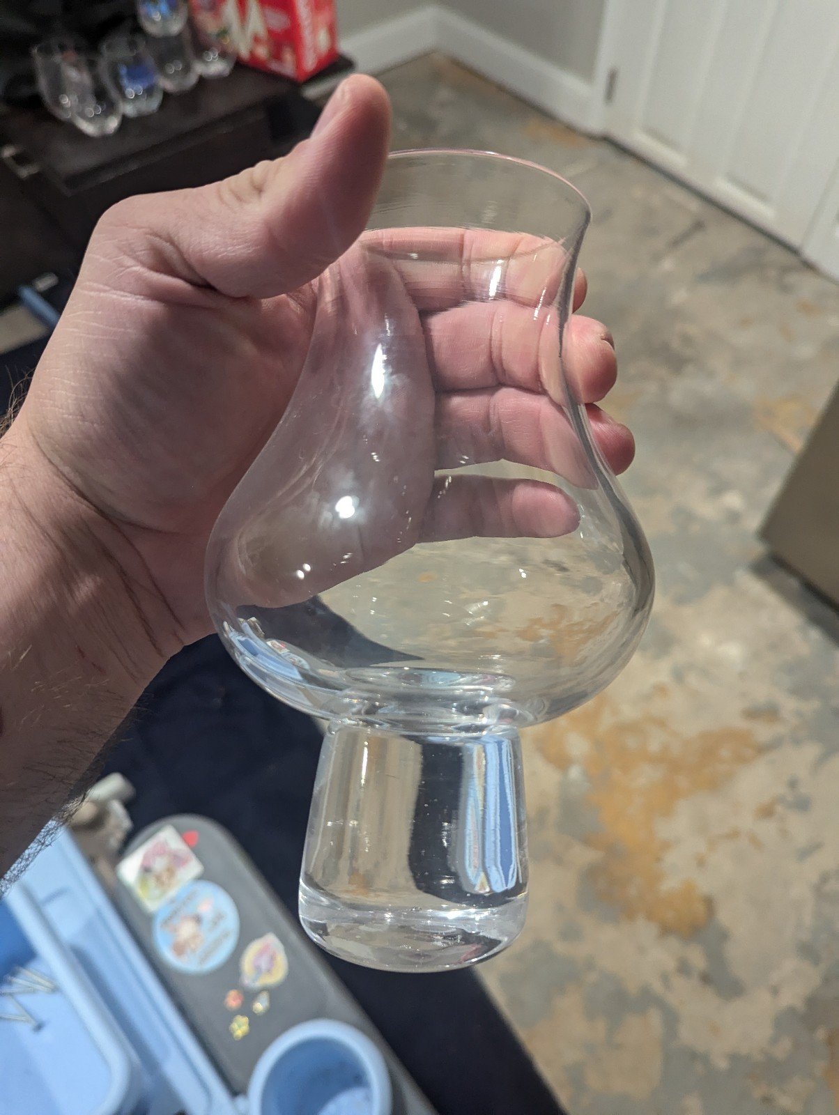 Double tulip custom beer glass