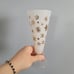 Set of 6 Milk White with Gold Snowflakes Pilsner Glasses
