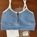Lainsnow Seersucker Skinny Strap Top