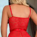 High quality lace lingerie red with stone work bling