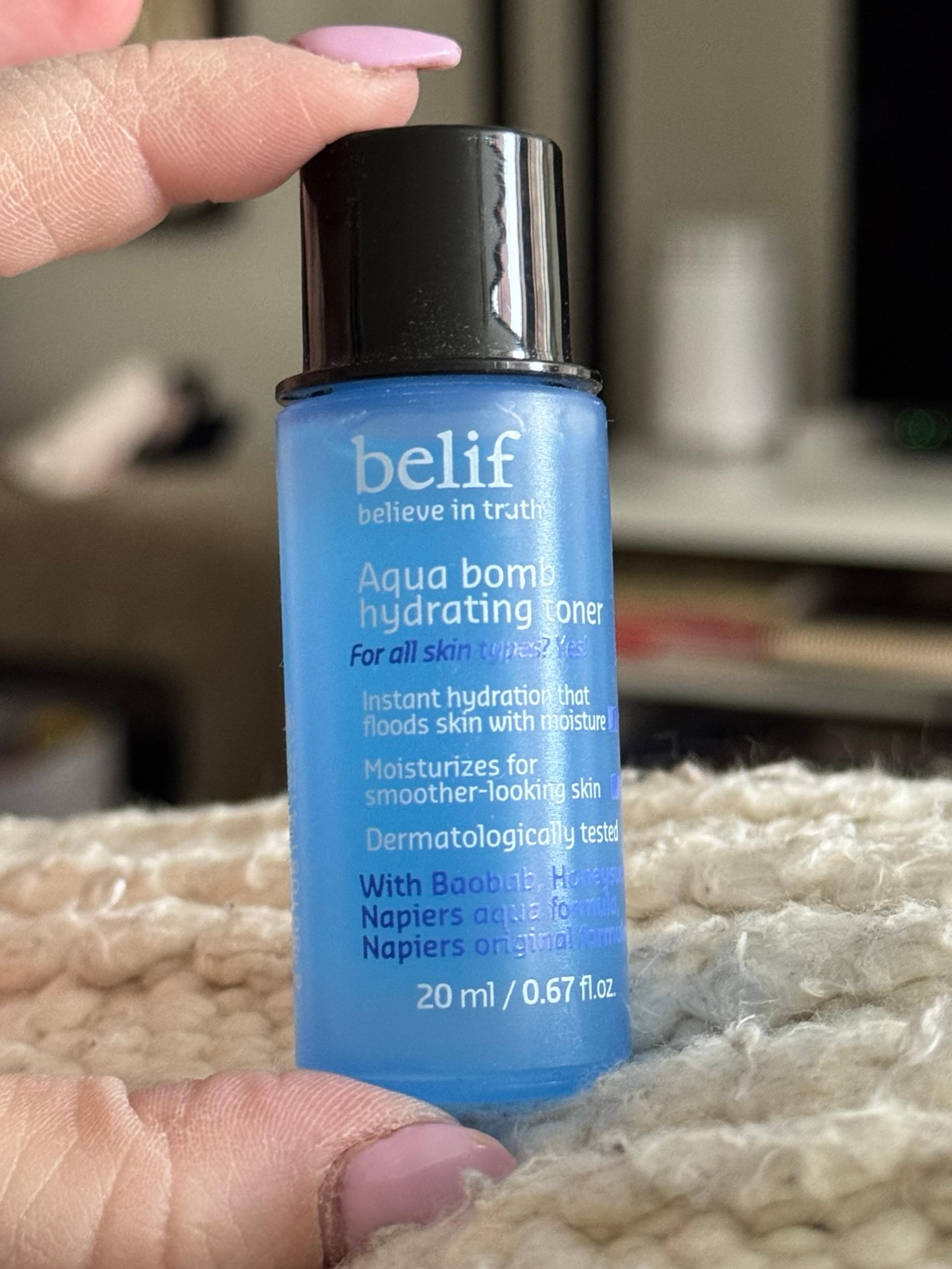Belif aqua toning bomb 20ml 0.67 mini size deluxe hydration skincare skin