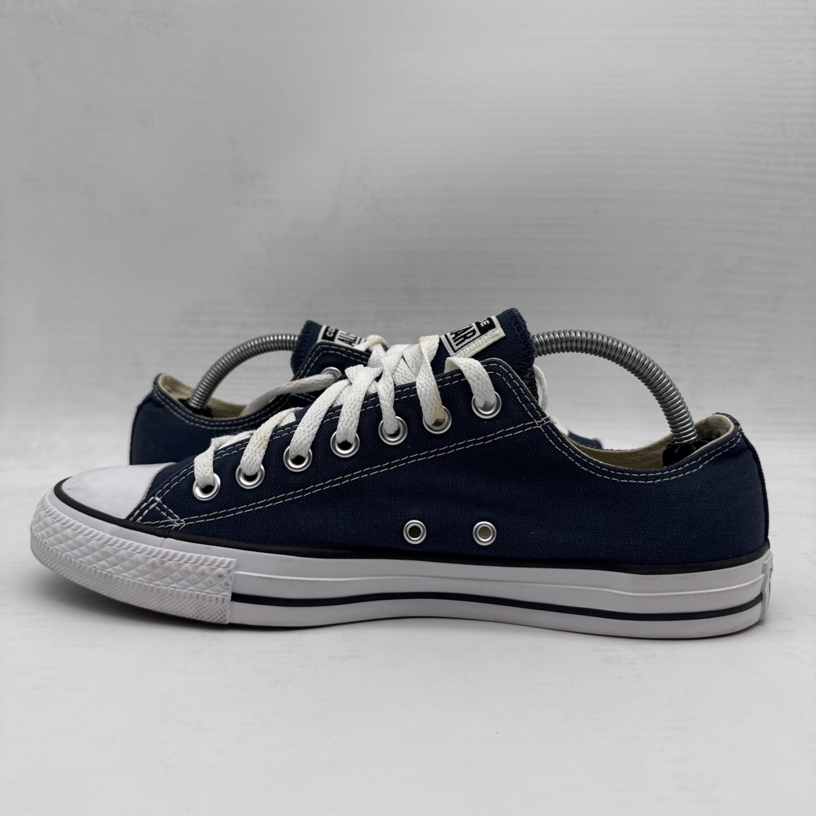 CONVERSE Unisex Athletic Sneakers Navy Blue Canvas Size Men's 9.5/Women's 11.5