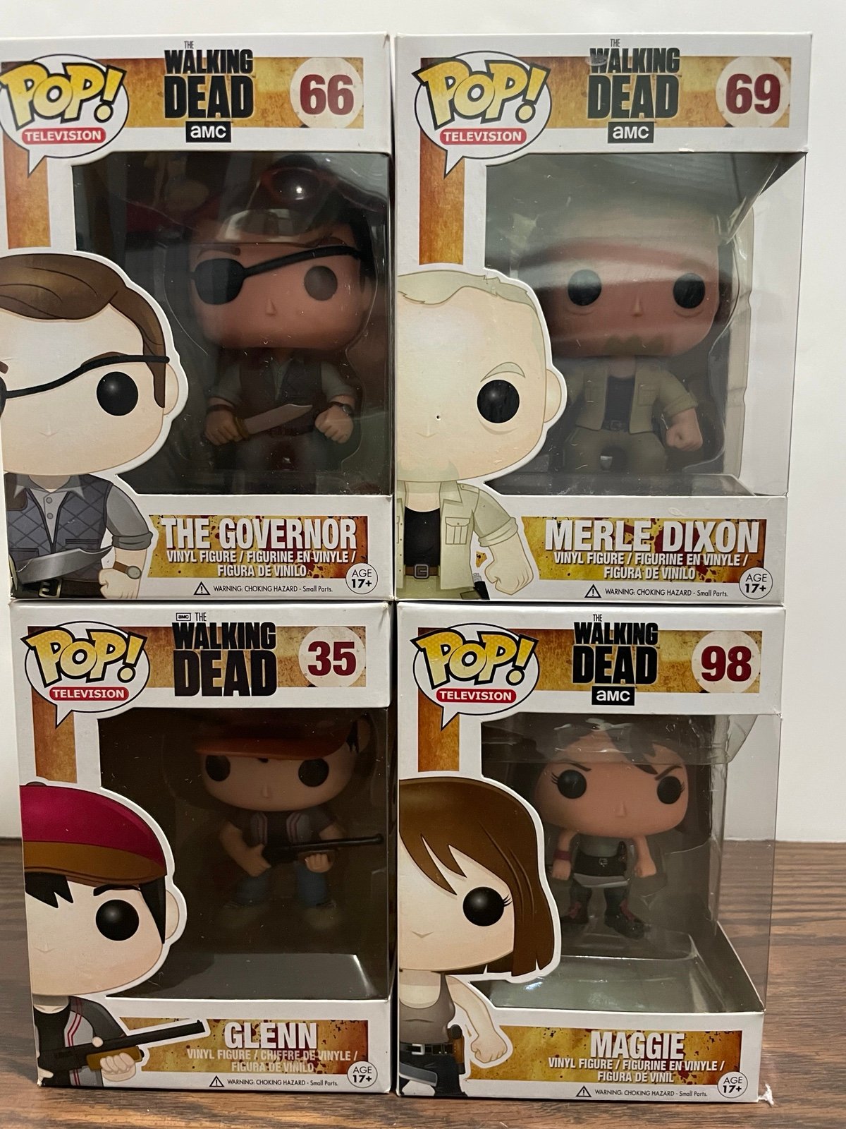 Funko Pop The Walking Dead Lot of 4