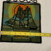 Hand woven cross-stitched knitted Swedish Scandavian Nordic Boat Wall Hanging