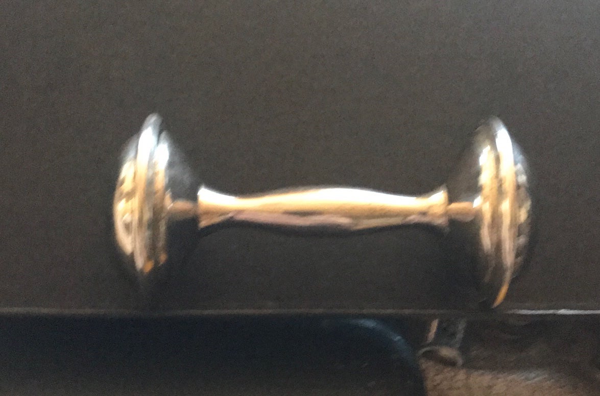 Vintage Silver baby rattle