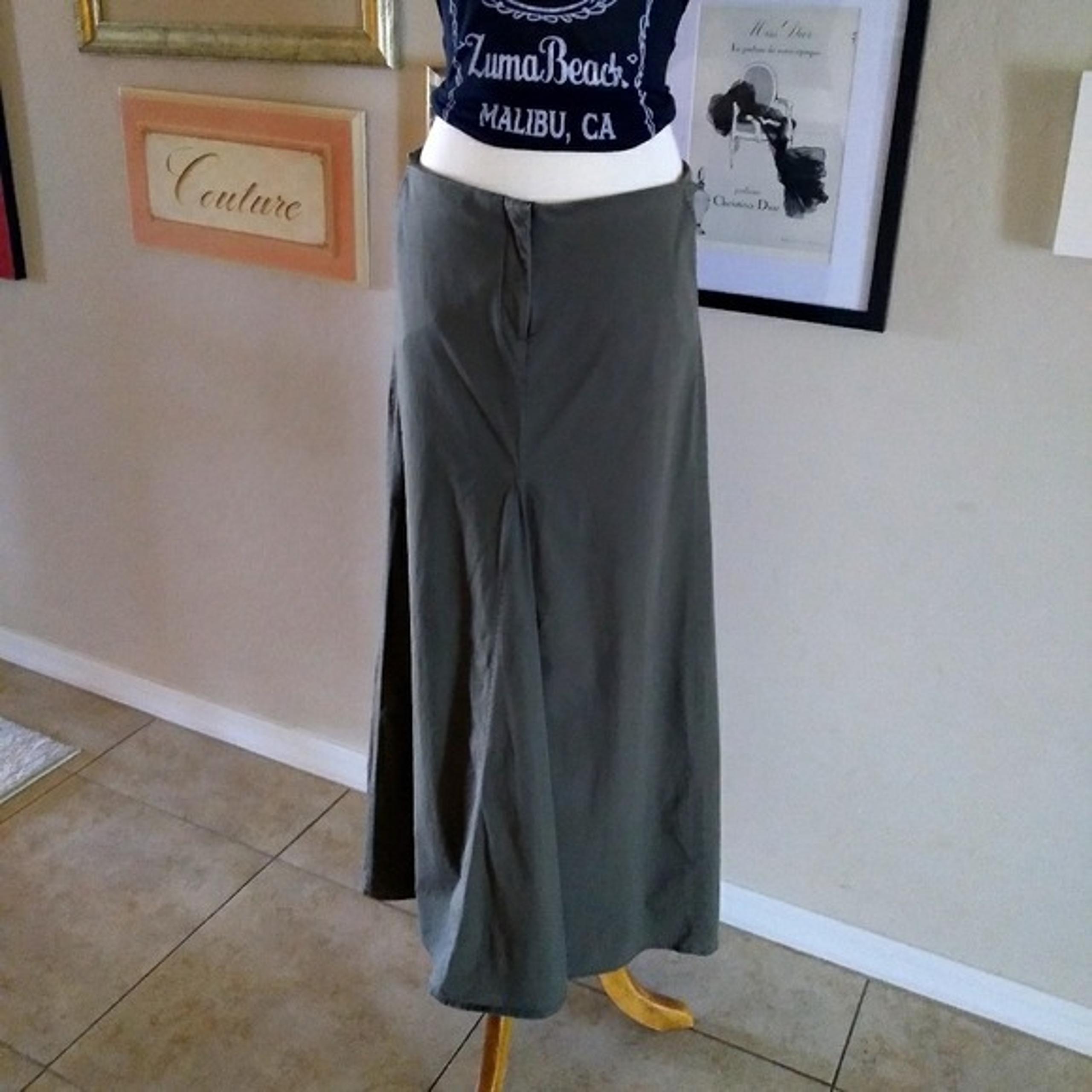 Vintage - Army Green Hip Hugger Skirt