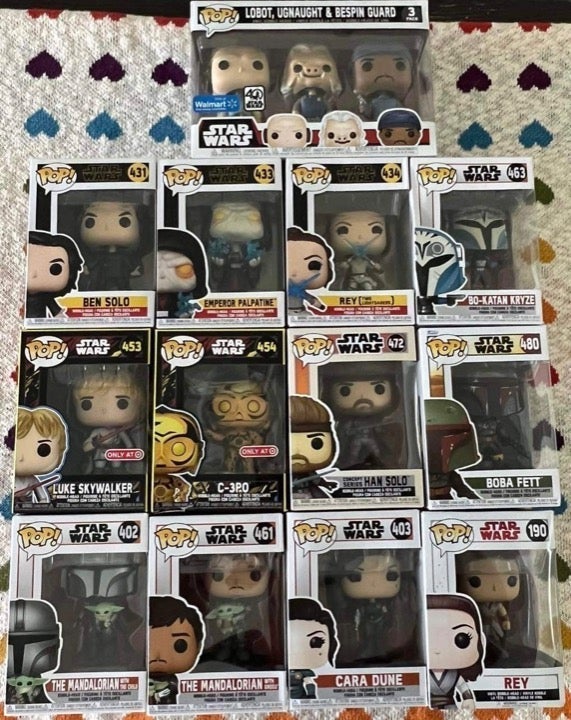 Star Wars Funko pop lot of 15 figures