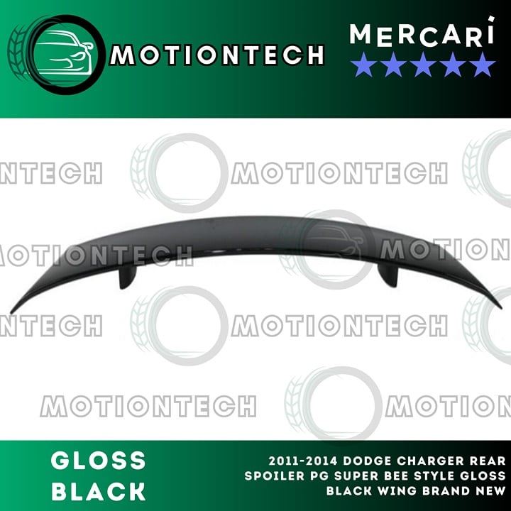 2011-2014 Dodge Charger Rear Spoiler PG Super Bee Style Gloss Black Wing Brand N