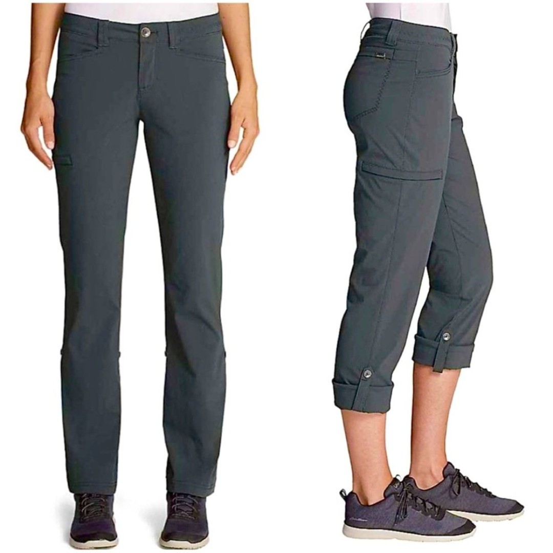 Eddie Bauer Horizon Roll Up Travex Straight Leg Pants Sz 12