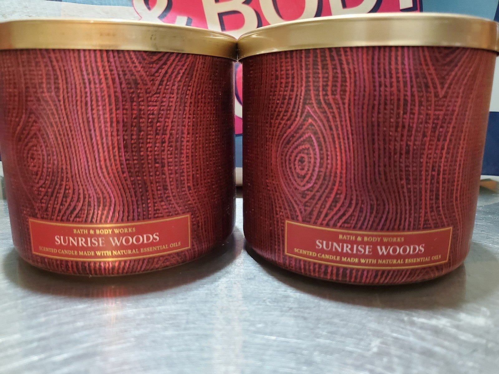 Bath and body works Sunrise Woods Candles