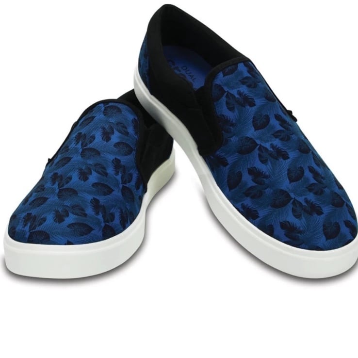 Crocs Mens Citilane Tropical Sneakers Slip On Shoes Ocean Lightweight Size 8 New
