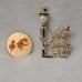 2 Vintage Poodle Pins, 70's Van Dell Gold Filled/Enamel & '60's Leash Lamp Post