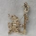 2 Vintage Poodle Pins, 70's Van Dell Gold Filled/Enamel & '60's Leash Lamp Post