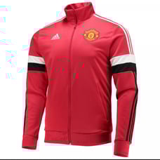 Manchester United adidas 3-Stripe Full-Zip AEROREADY Track Jacket - Red Size Lar