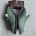Madewell Farida Mules Calf Hair Chunky Heel Green Women's 7