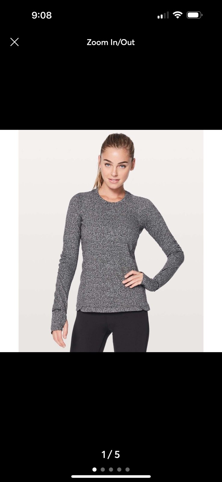 Lululemon size XS long sleeve Roundeful top price firm