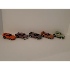 LOT OF 5 ARCO 1988 MATTEL LOOSE DIECAST CARS FORD CHEVY LAMBORGHINI FERRARI F-40