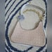 Nanette Lepore NWT Francisca Short Shoulder Bag With Chain Strap Cream White