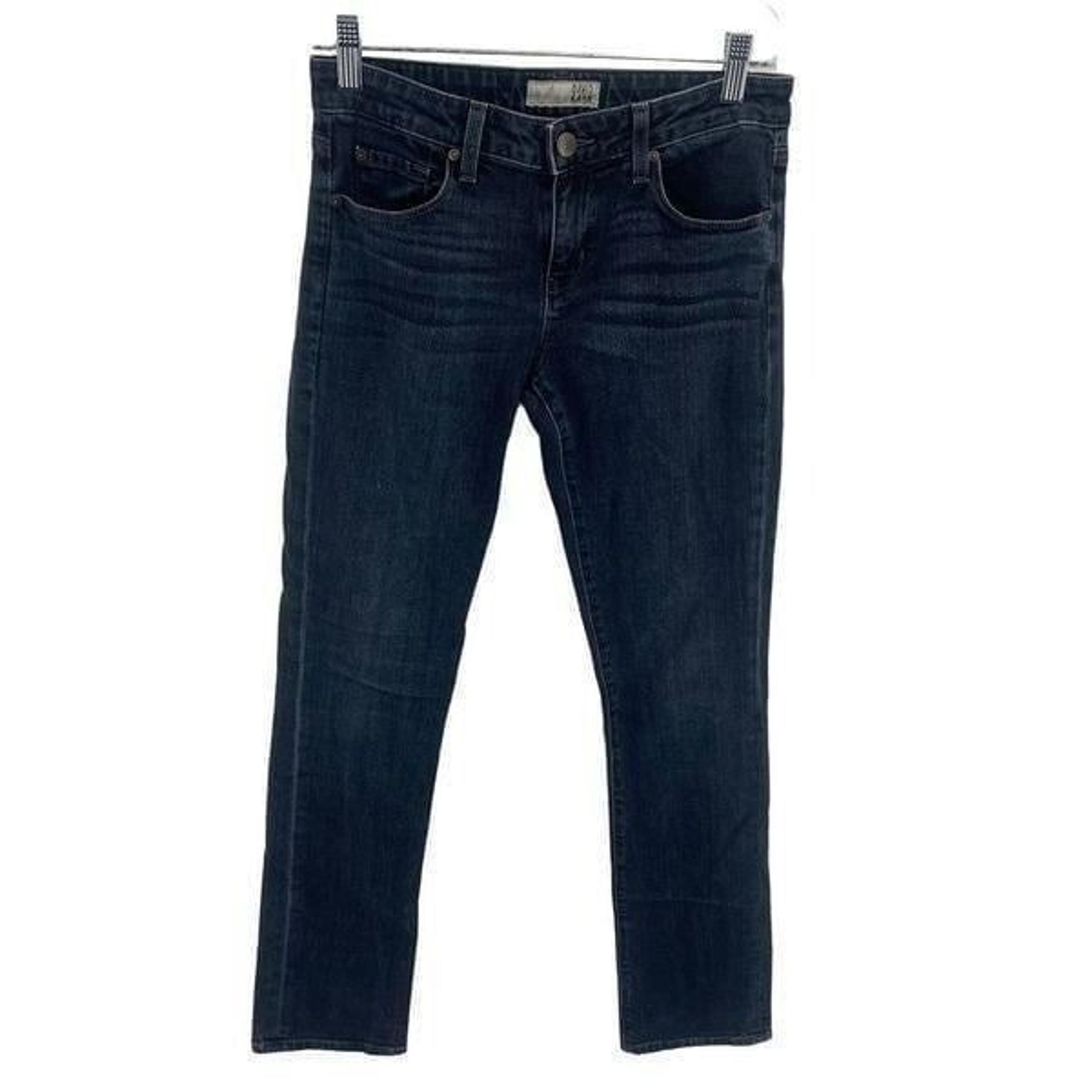 David Kahn Women's Taper Leg Jeans Mid Rise Denim 5 Pocket Indigo Size 26