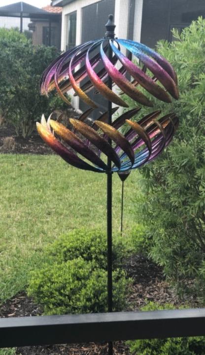 WONDER GARDEN Wind Spinner - 6.2FT Large Wind Sculpture Wind Spinner Metal