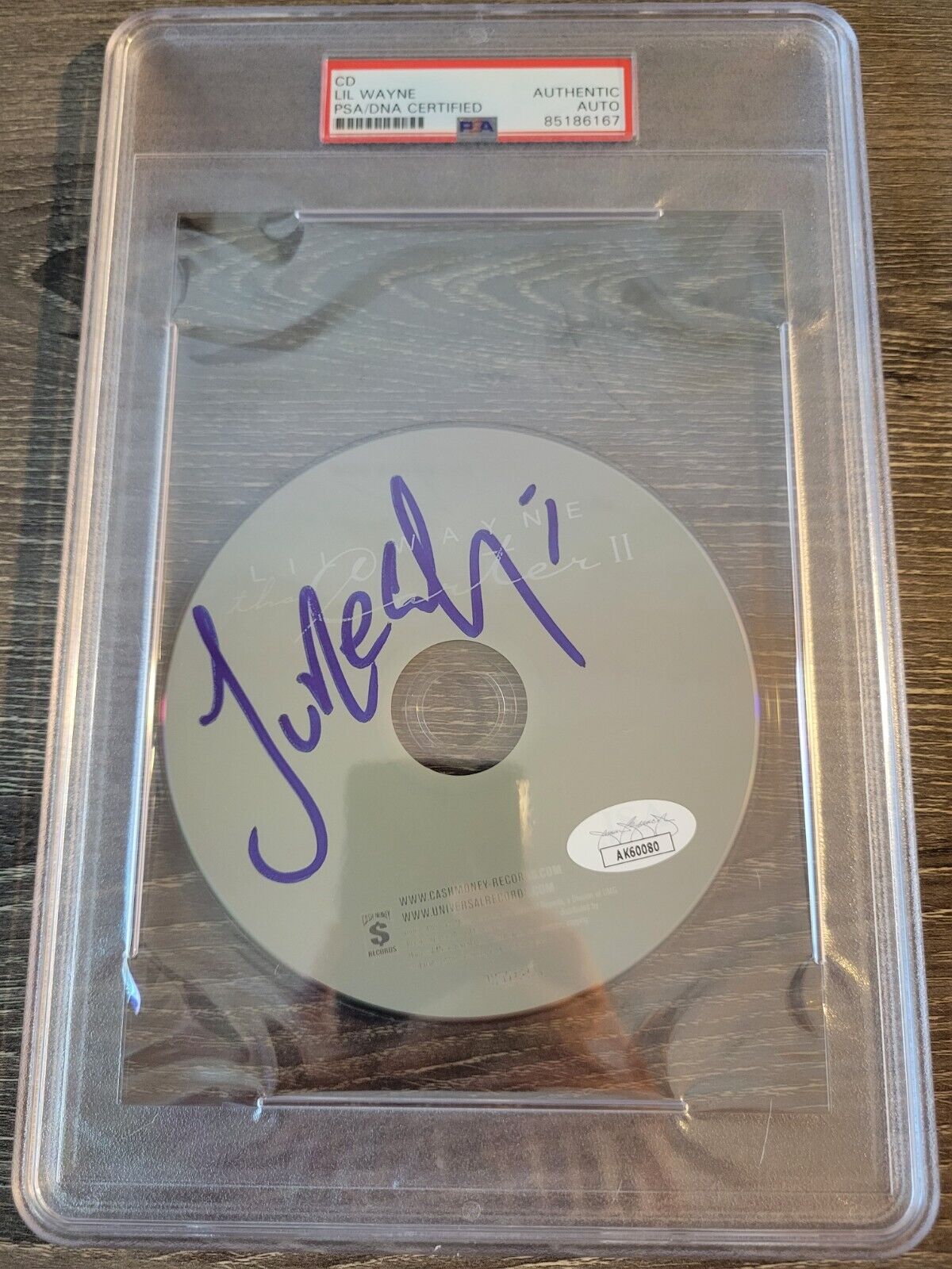 LIL WAYNE AUTOGRAPHED THA CARTER II 2 CD SIGNED JSA PSA AUTHENTICATED SLABBED