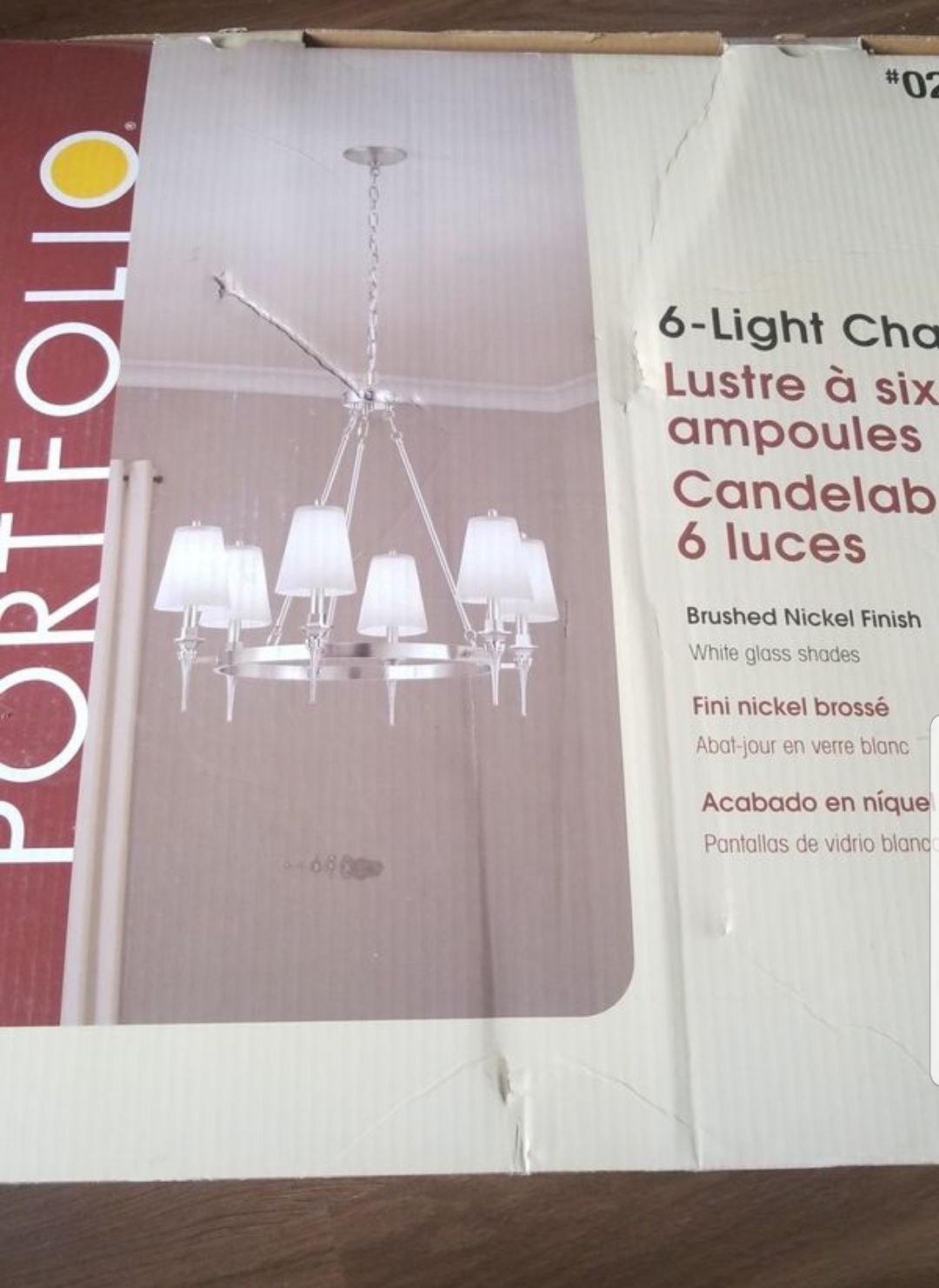 Portfolio 6 light Chandelier