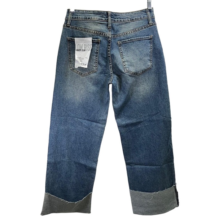 S.O.N.G. NWT Womens Low Rise Baggy Comfort Fit Cropped Ankle Length Jeans 5/27
