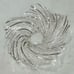 Large Heavy Cut High Quality Swirl Decorative Bowl 15” Diameter Stunning
