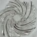 Large Heavy Cut High Quality Swirl Decorative Bowl 15” Diameter Stunning