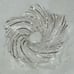 Large Heavy Cut High Quality Swirl Decorative Bowl 15” Diameter Stunning