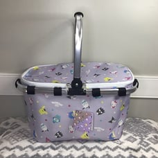 Sanrio Characters Stylish Color Dot Cool Basket NWT