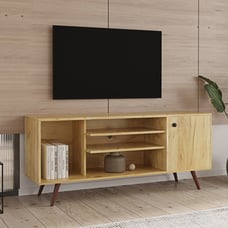 NEW TV Stand Use in Living Room Furniture with 1 storage and 2 shelves Cabinet