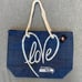 NWT Seattle Seahawks Love Tote Bag