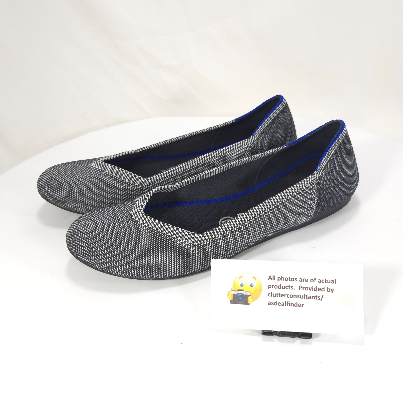 Rothys Casual Slip On Round Toe Ballet Flat Womens Size 8.5 Blue